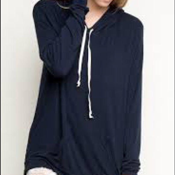 Brandy oversized pastel blue hoodie - Picture 3 of 3